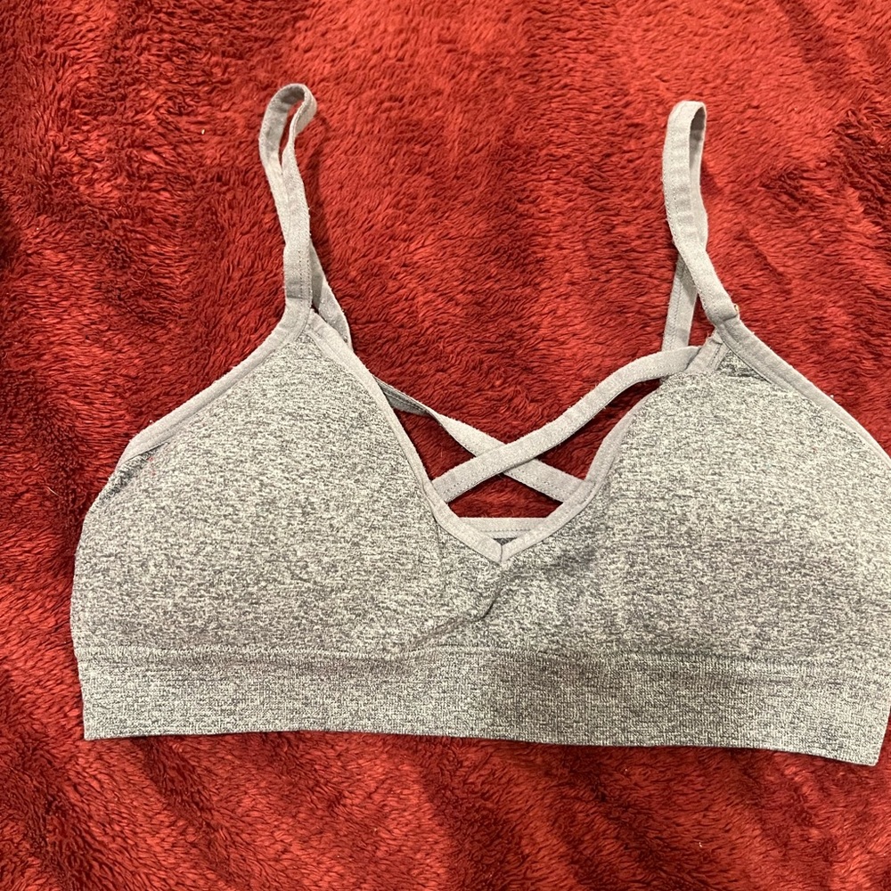 Cute grey sports bra/bralette